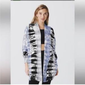 Electric & Rose Sweatshirt Cordova Dip Dye Open Cardigan Onyx Shadow XS/S